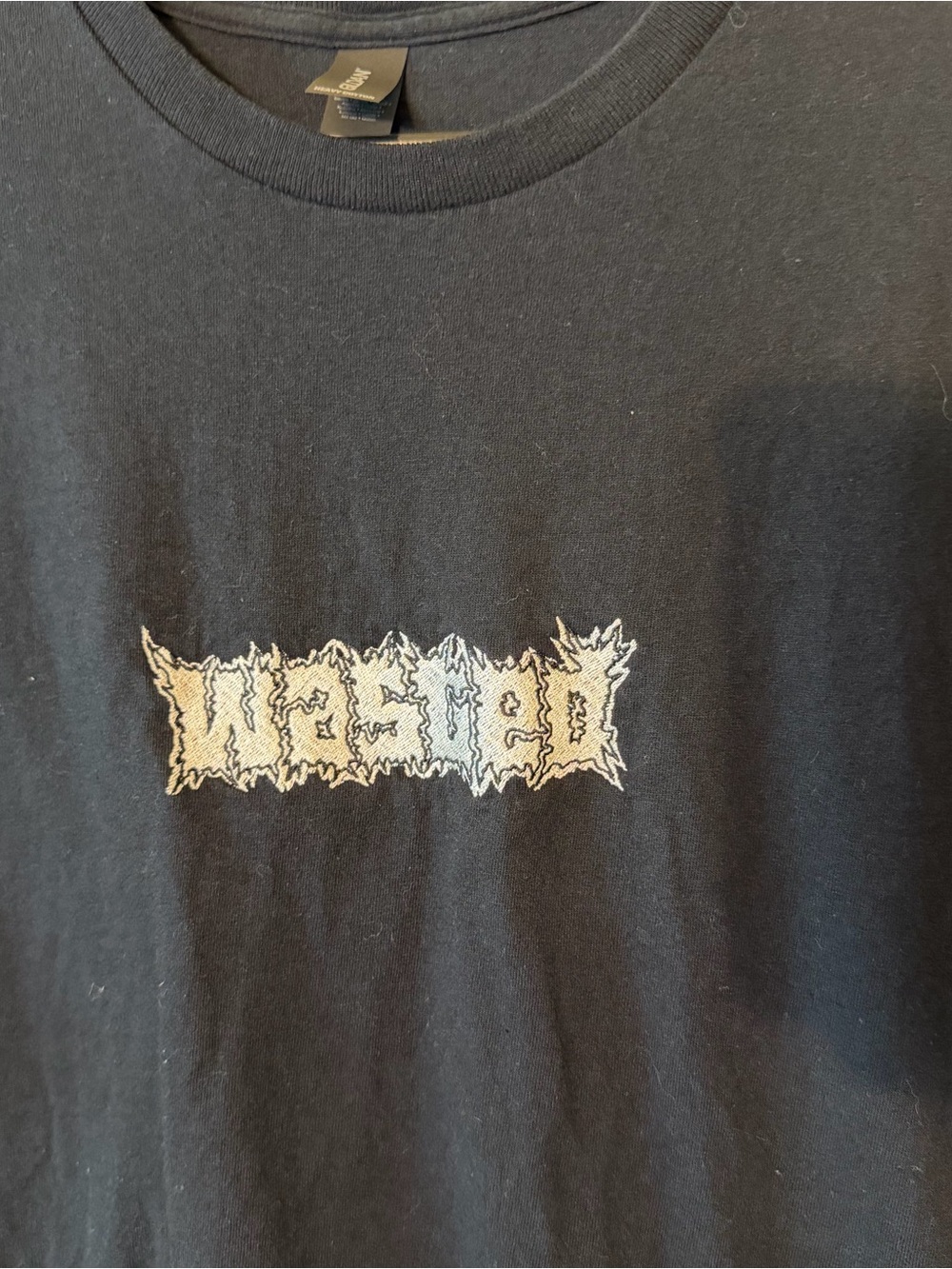 Wasted T-Shirt XL Men’s Black Gildan Heavy Cotton